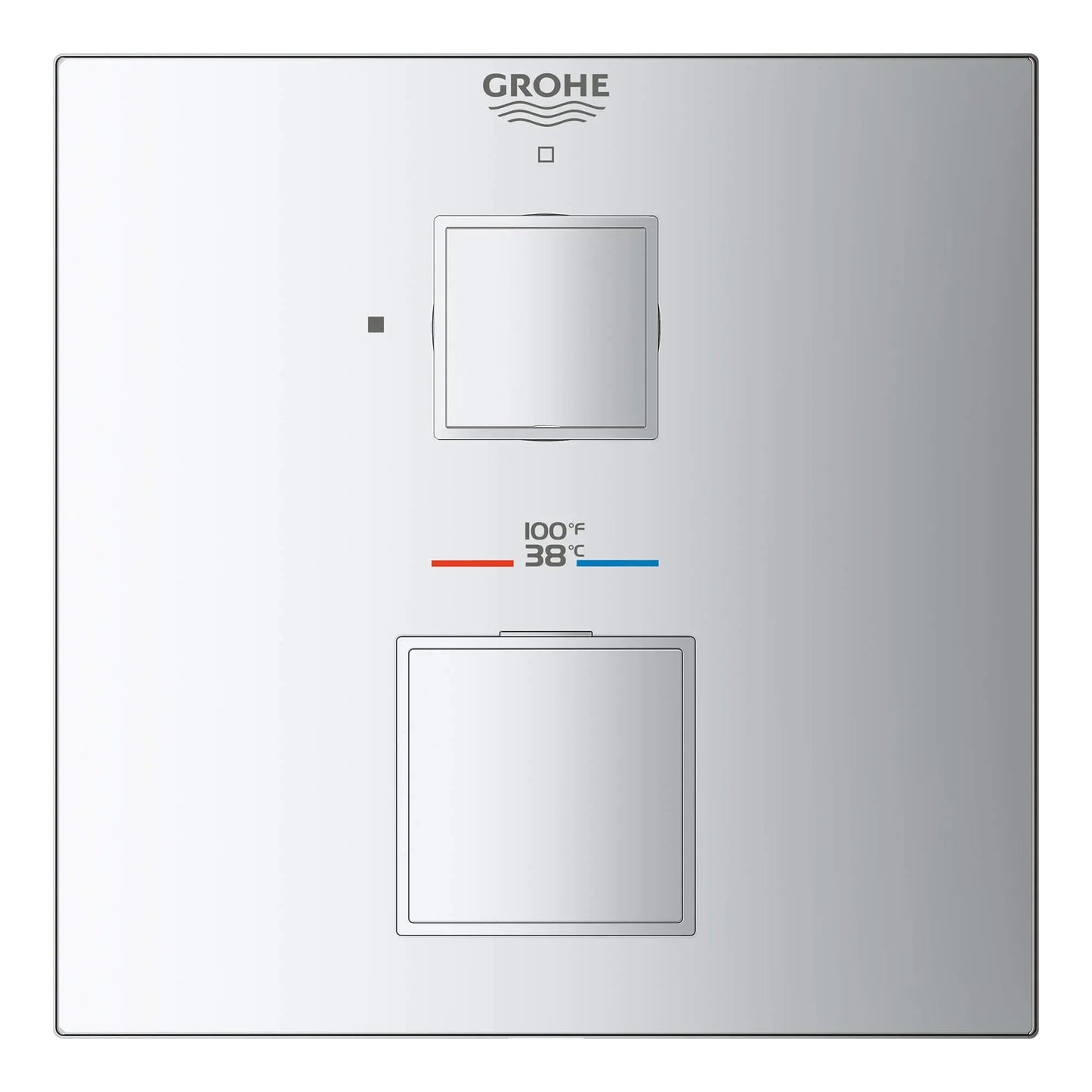 Grohe Grohtherm Cube Single Function 2-Handle Thermostatic Valve Trim - 24157