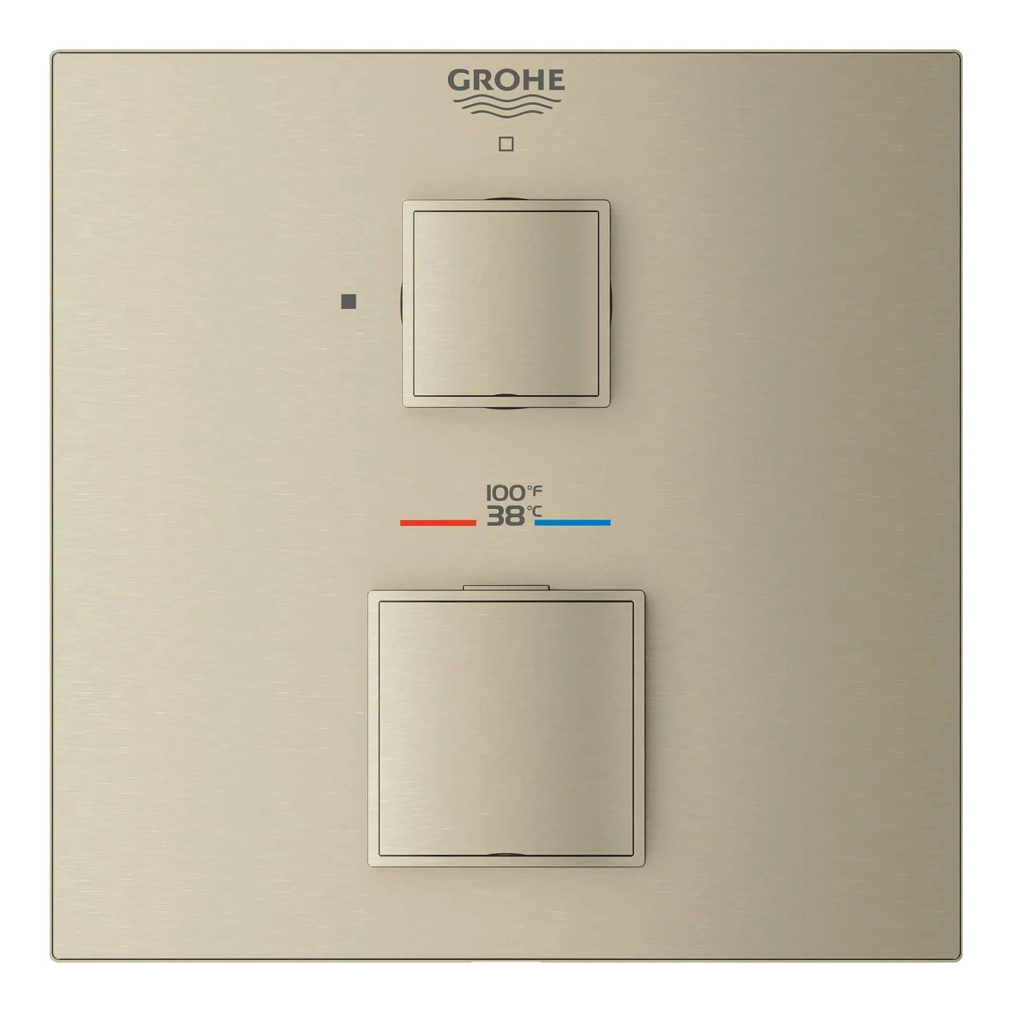 Grohe Grohtherm Cube Single Function 2-Handle Thermostatic Valve Trim - 24157
