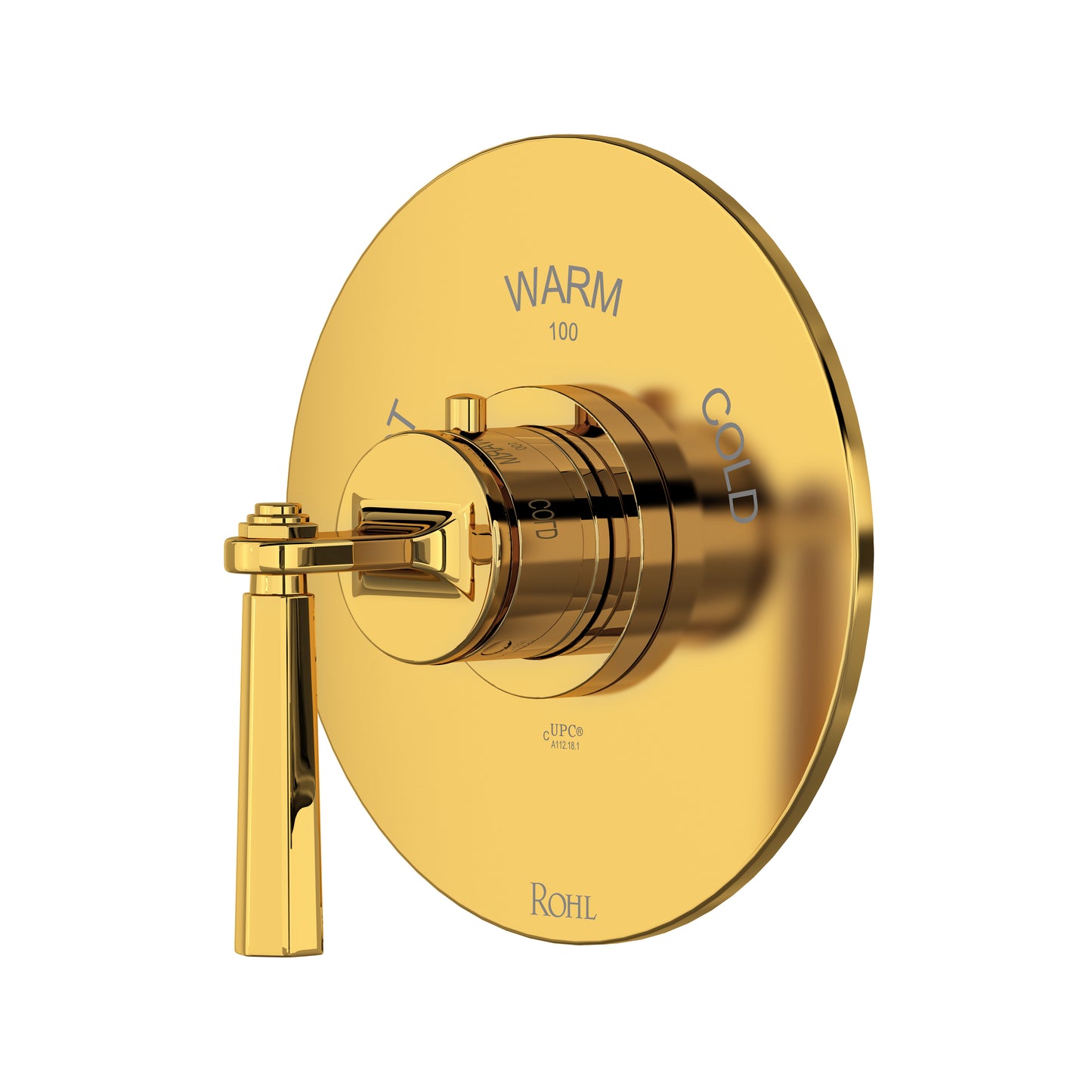 Rohl Modelle 3/4" Thermostatic Trim Without Volume Control With Lever Handle - TMD13W1LM