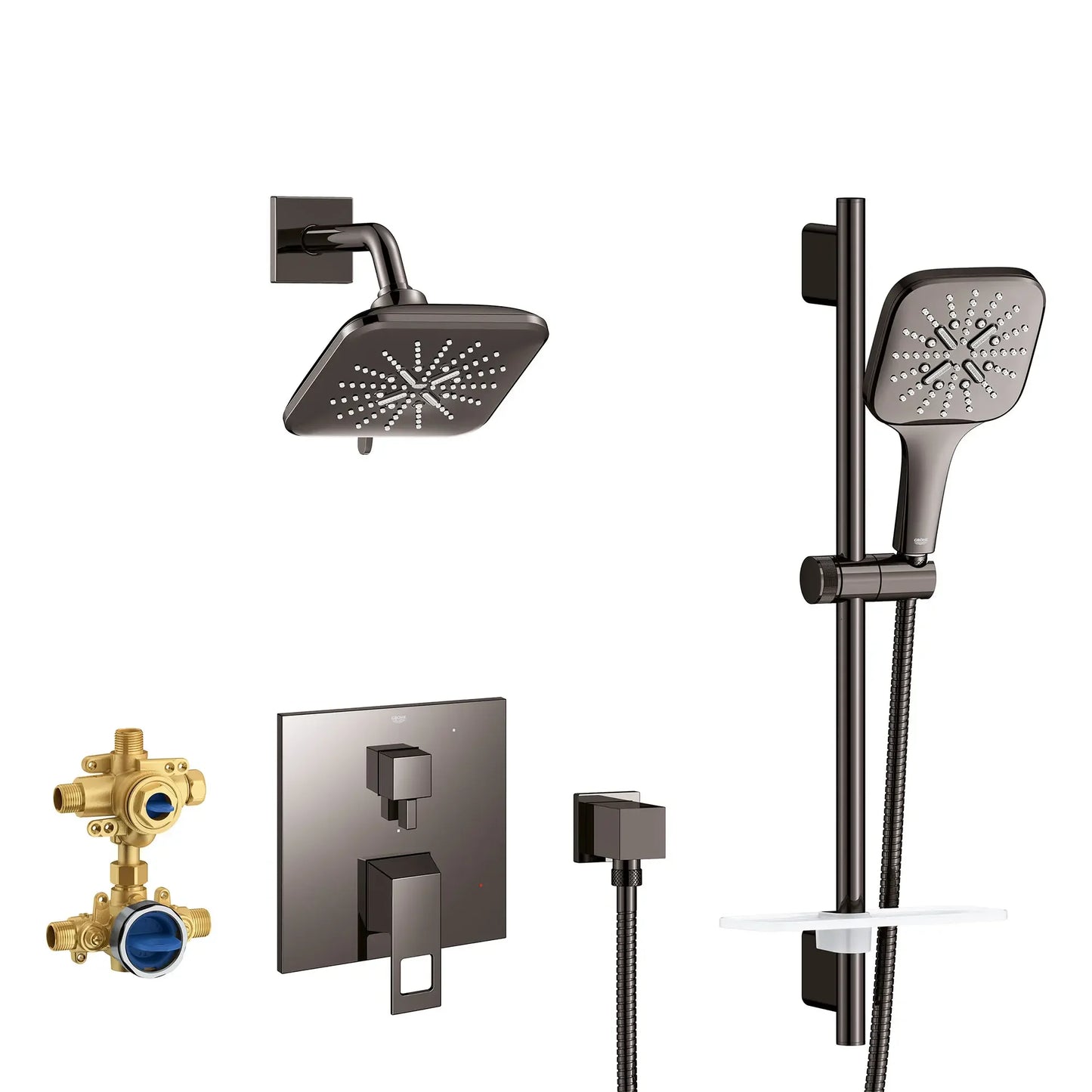 Grohe Eurocube Pressure Balance Shower Set with Rough-In