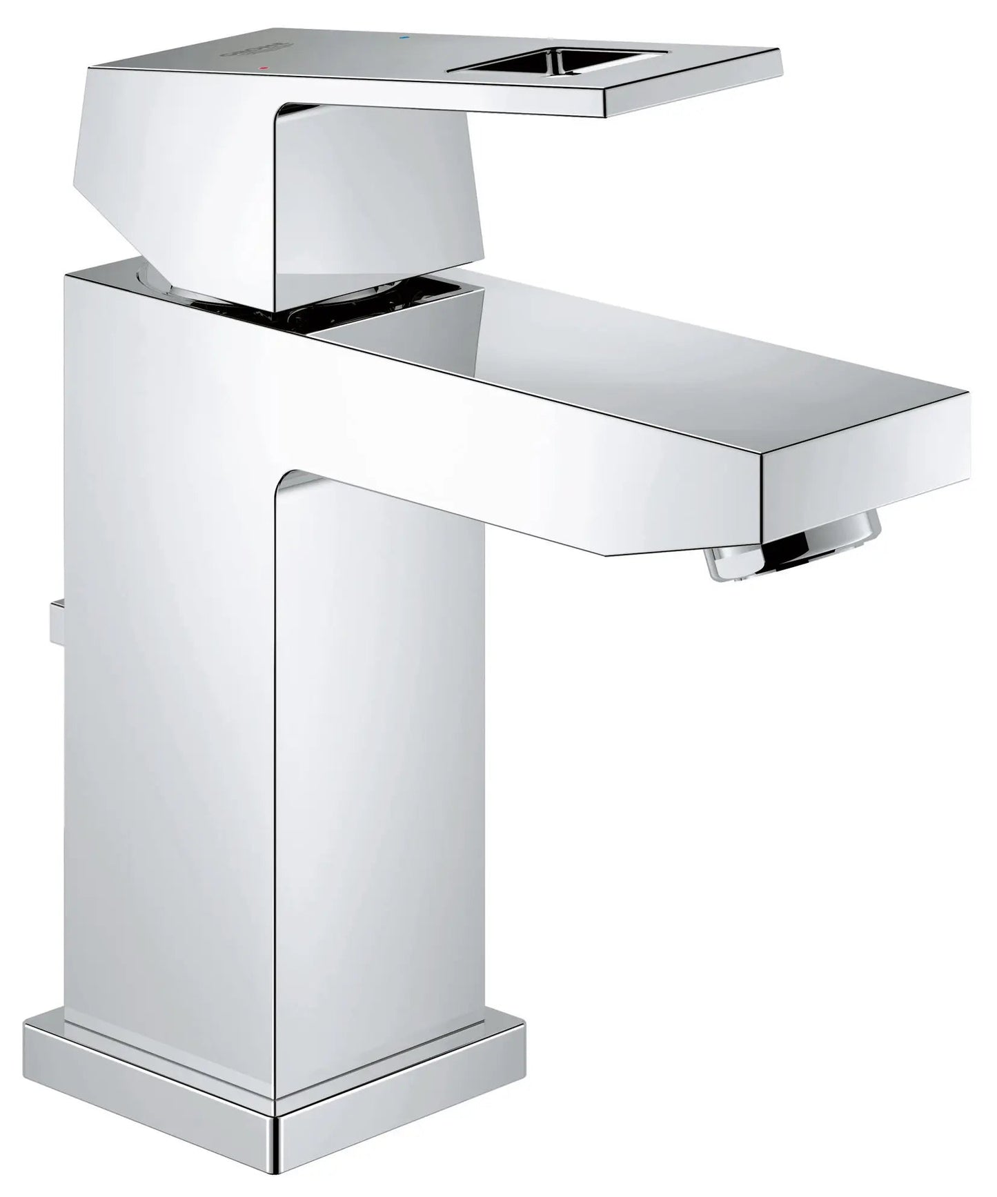 Grohe Eurocube Single Hole Single-Handle S-Size Bathroom Faucet 1.2 GPM, Less Drain