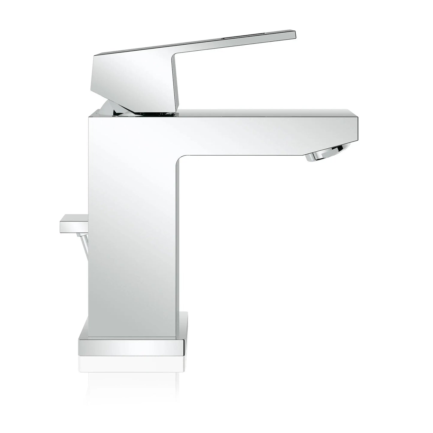 Grohe Eurocube Single Hole Single-Handle S-Size Bathroom Faucet 1.2 GPM, Less Drain