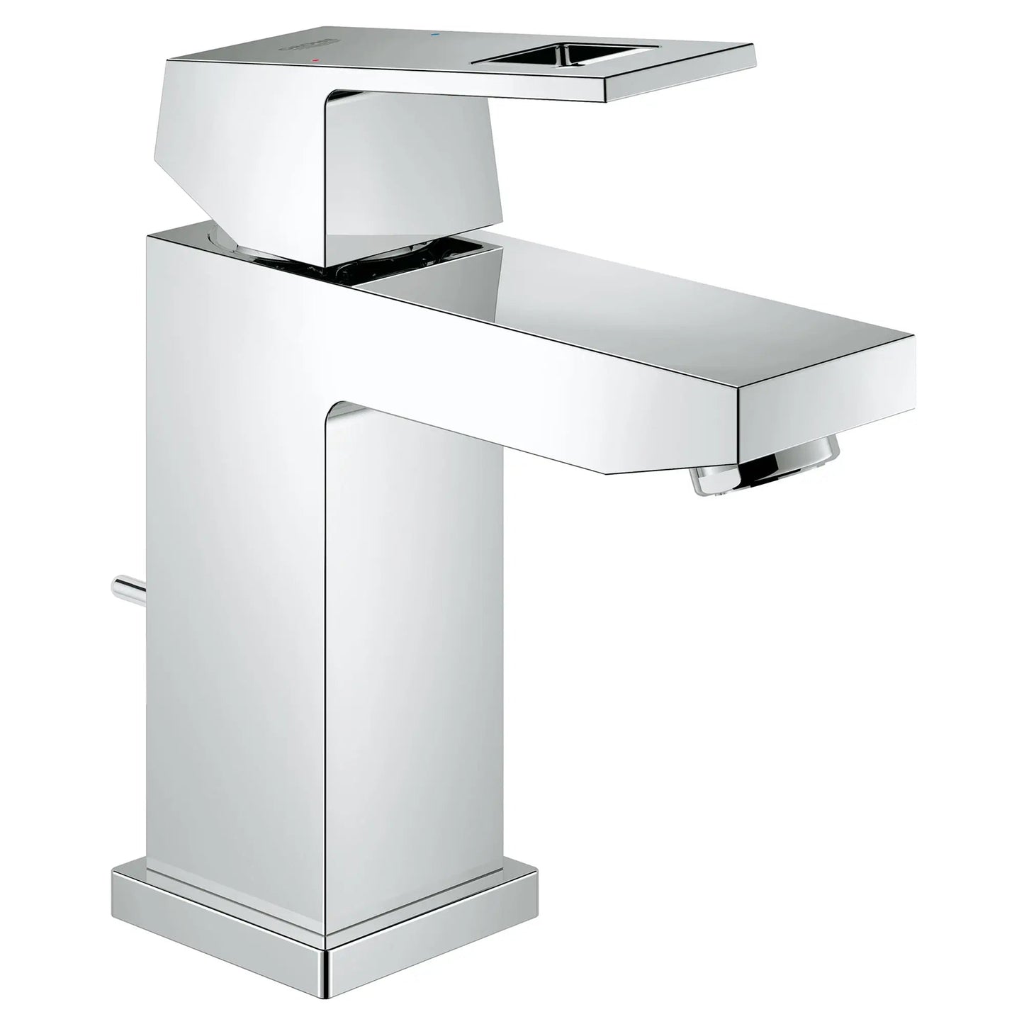 Grohe Eurocube Single Hole Single-Handle S-Size Bathroom Faucet 1.2 GPM, Less Drain
