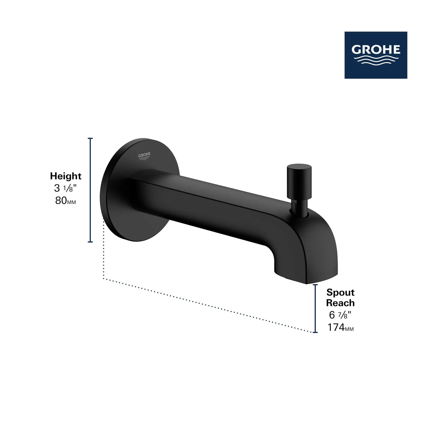 Grohe Defined View Collection Diverter Tub Spout - 13399