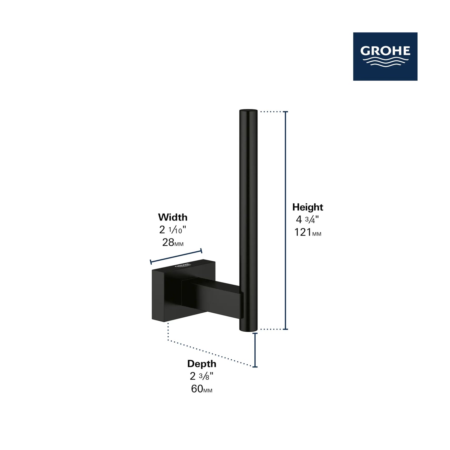 Grohe Essentials Cube Spare Paper Holder - 40623