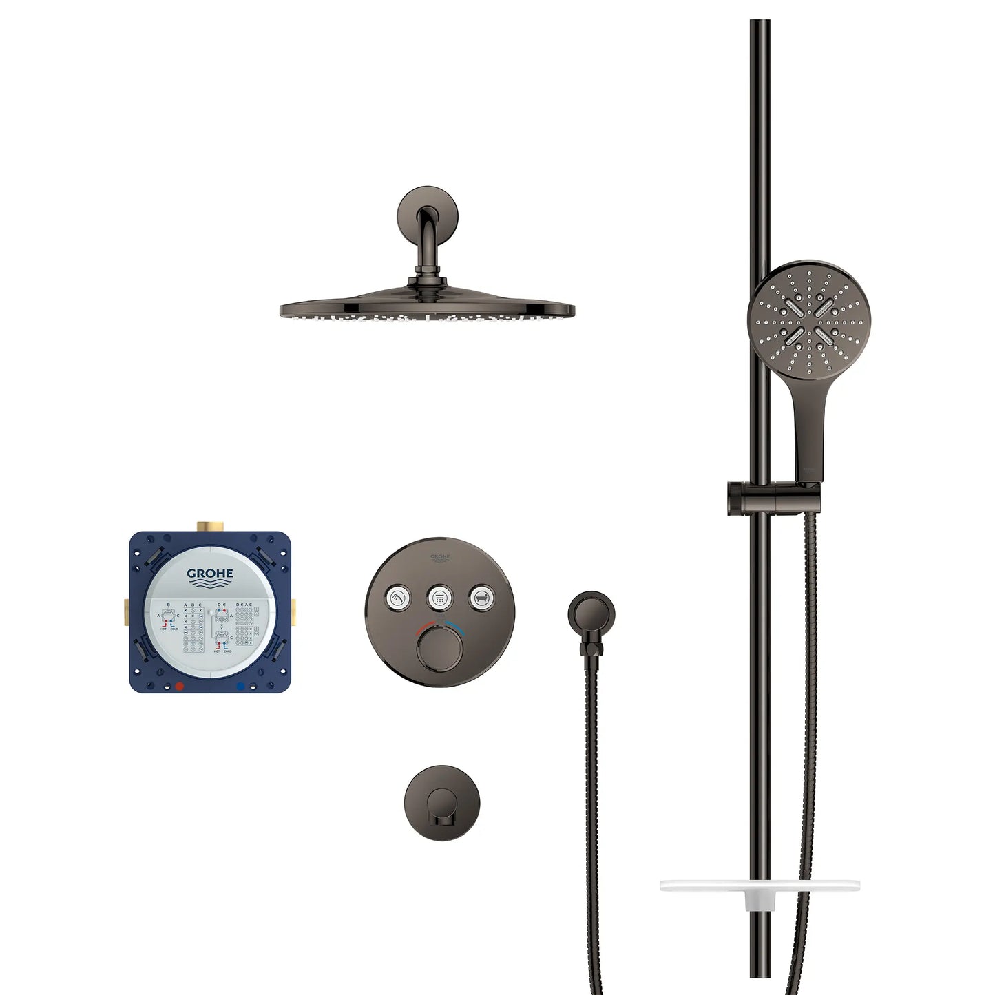 Grohe Rainshower Smartcontrol Thermostatic Triple Function Shower Kit