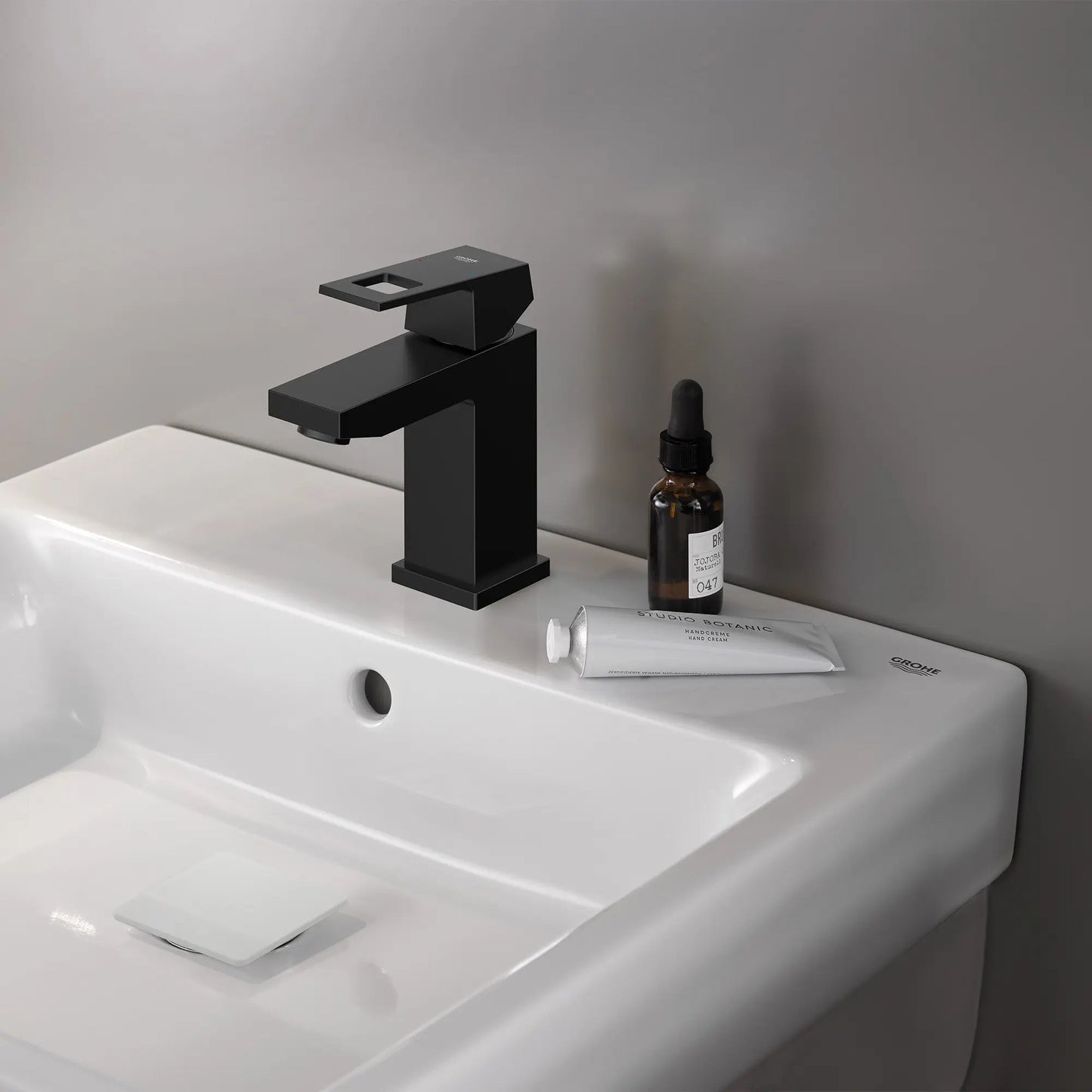 Grohe Eurocube Single Hole Single-Handle S-Size Bathroom Faucet, 1.2 GPM