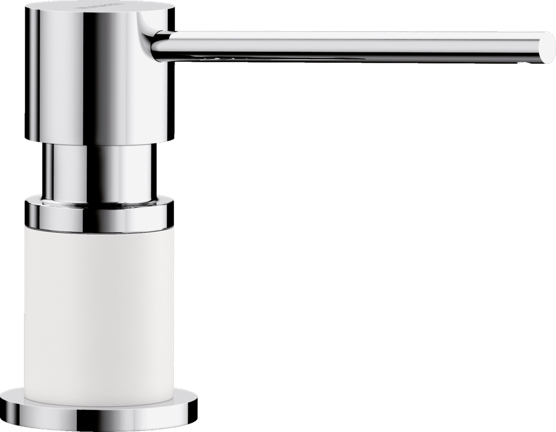 Blanco Lato Soap Dispenser - Chrome/White