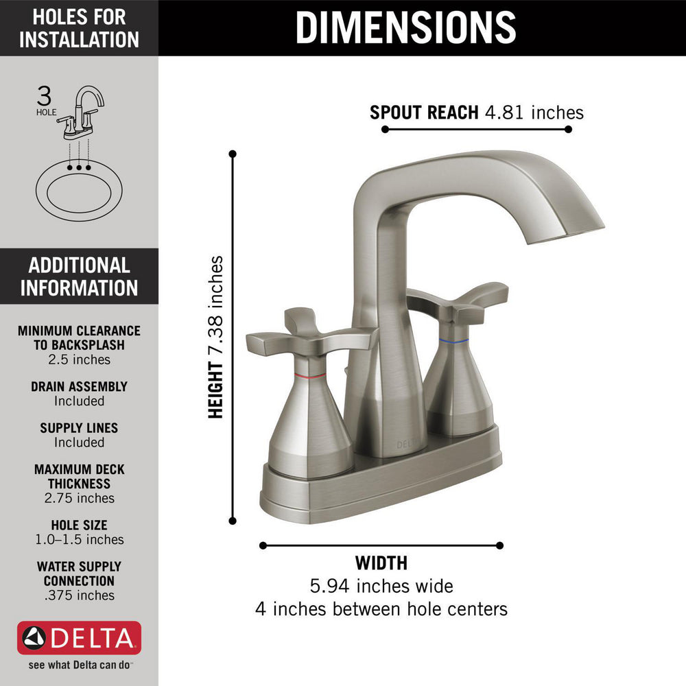 Robinet Delta Stryke Centerset - 257766