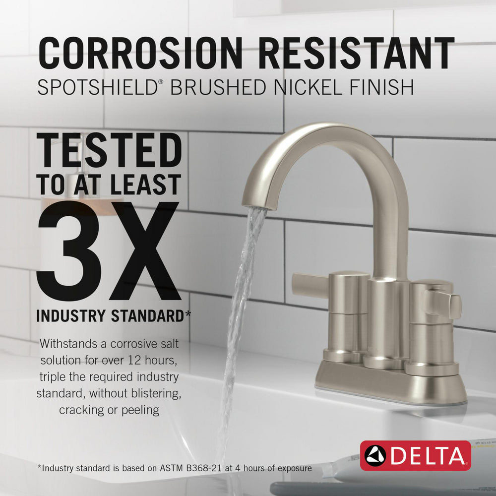 Robinet de salle de bain Delta Albion à deux poignées et entraxe de 10,16 cm - 25855LF