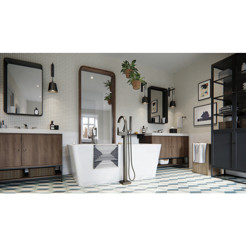 Delta Trillian Single Handle Floor Mount Tub Filler Trim - T4746