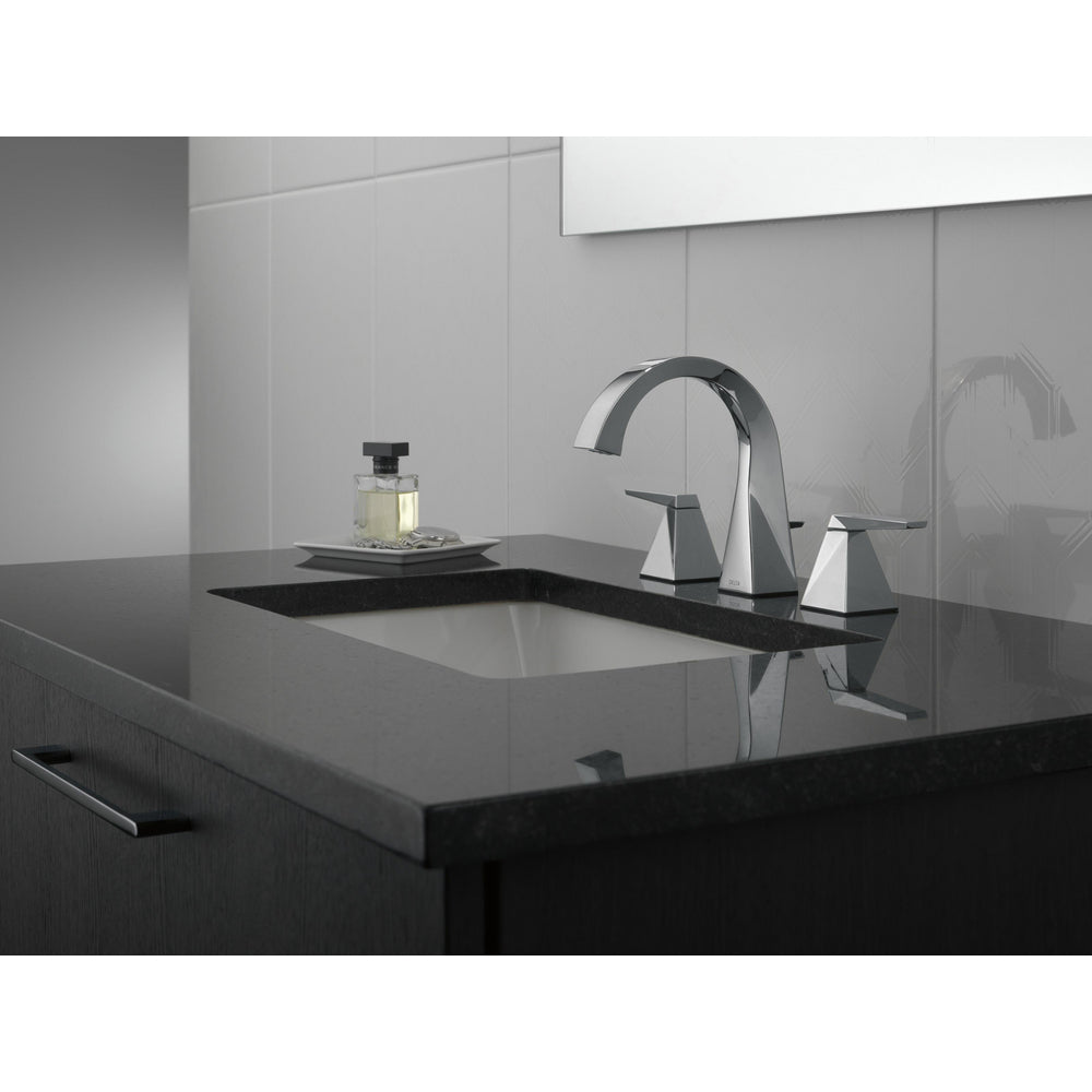 Robinet de salle de bain à deux poignées et entraxe large Delta Trillian - 35546