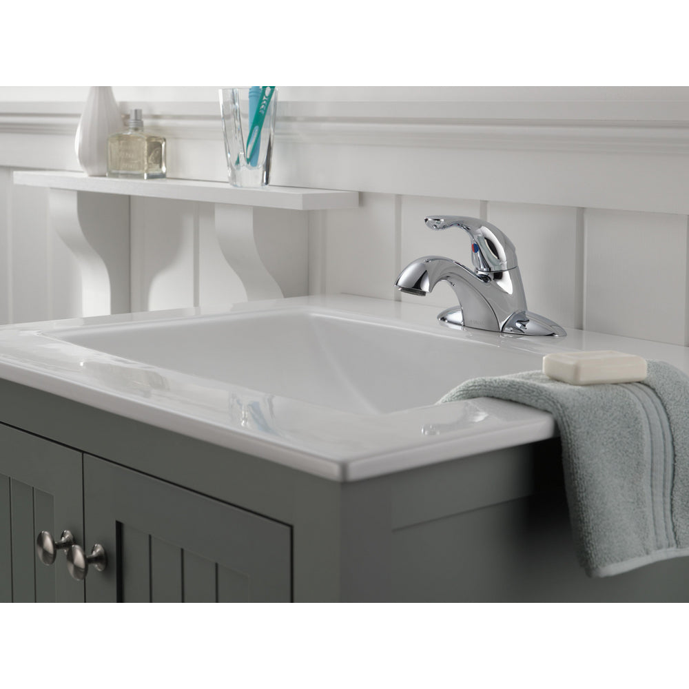Delta Single Handle Centerset Bathroom Faucet - 520-PPU-DST