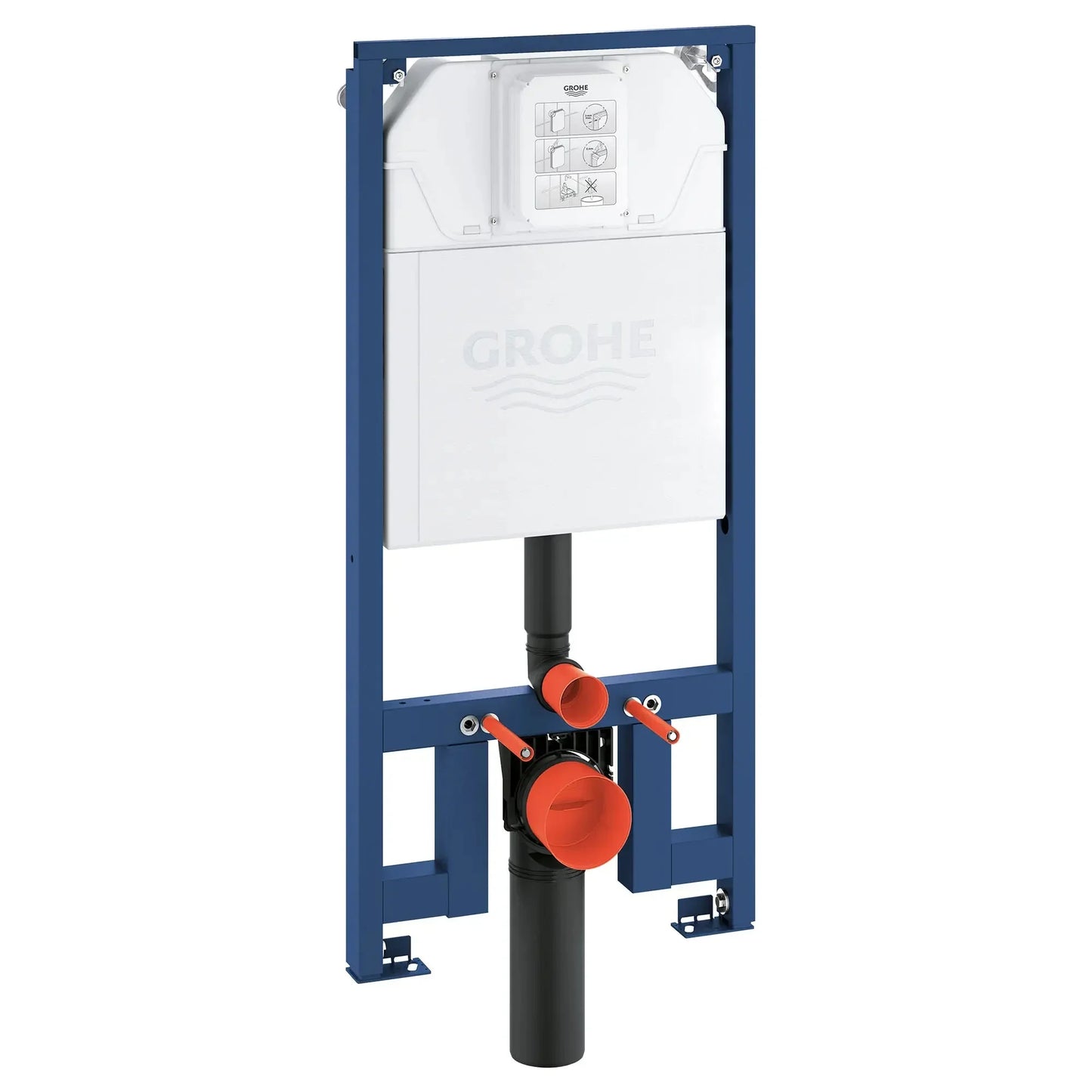 GROHE 39688000 Rapid SL Slim 2” x 4” in-Wall Carrier for Toilet