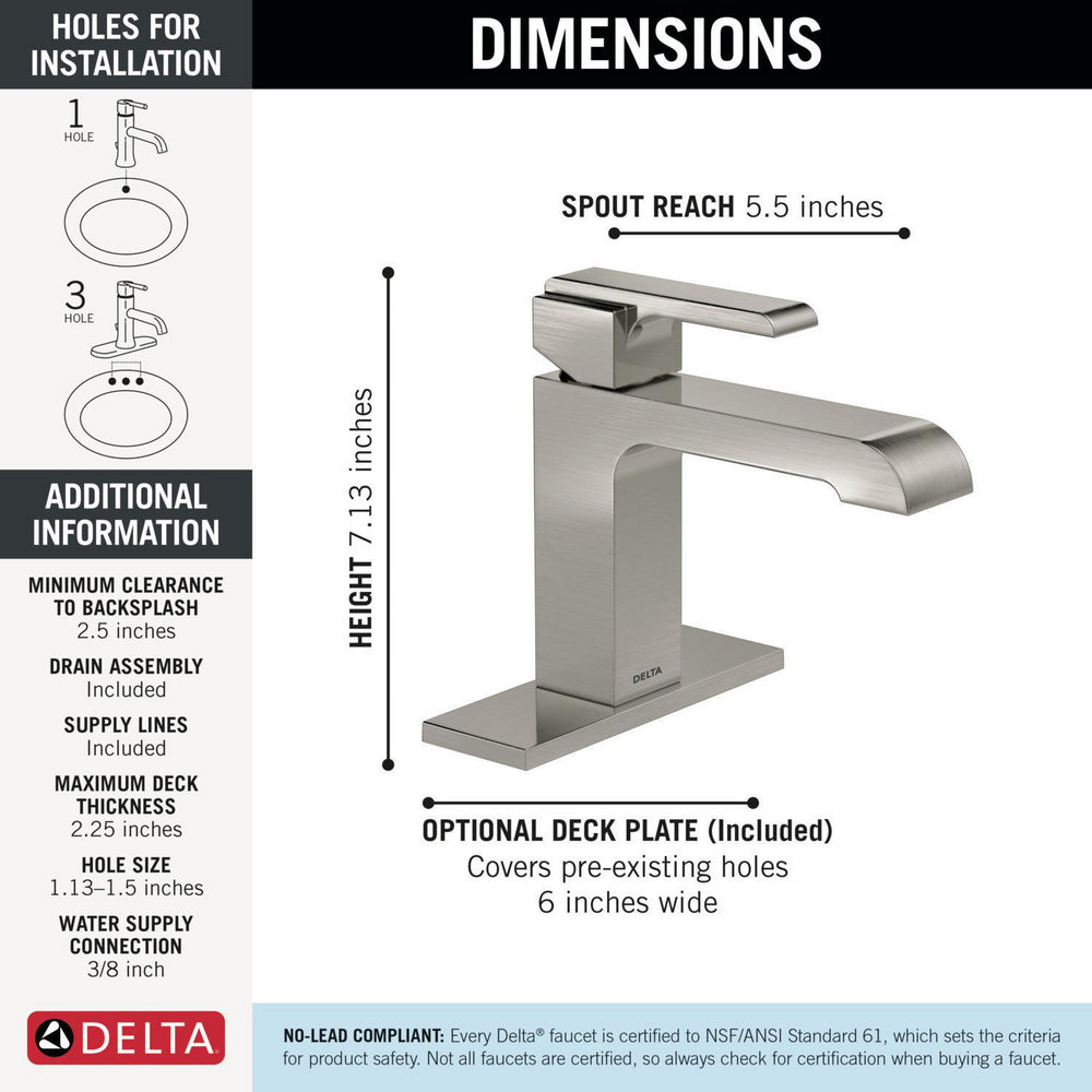 Delta Ara Single Handle Bathroom Faucet - 567LF