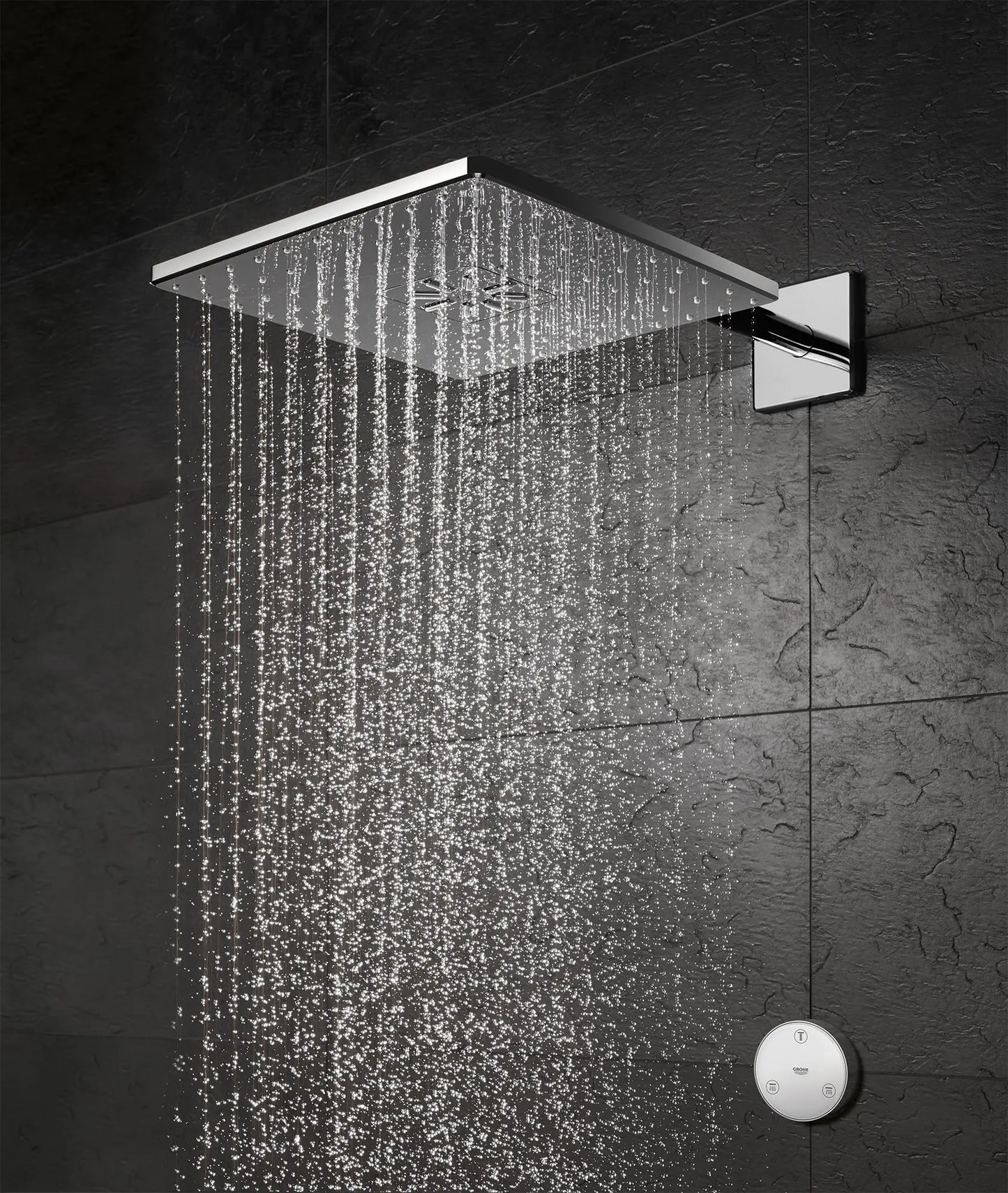 Grohe Rainshower 310 SmartConnect Shower Head with Remote, 12" - 2 Sprays, 1.75 GPM (6.6 L/min) - 26645