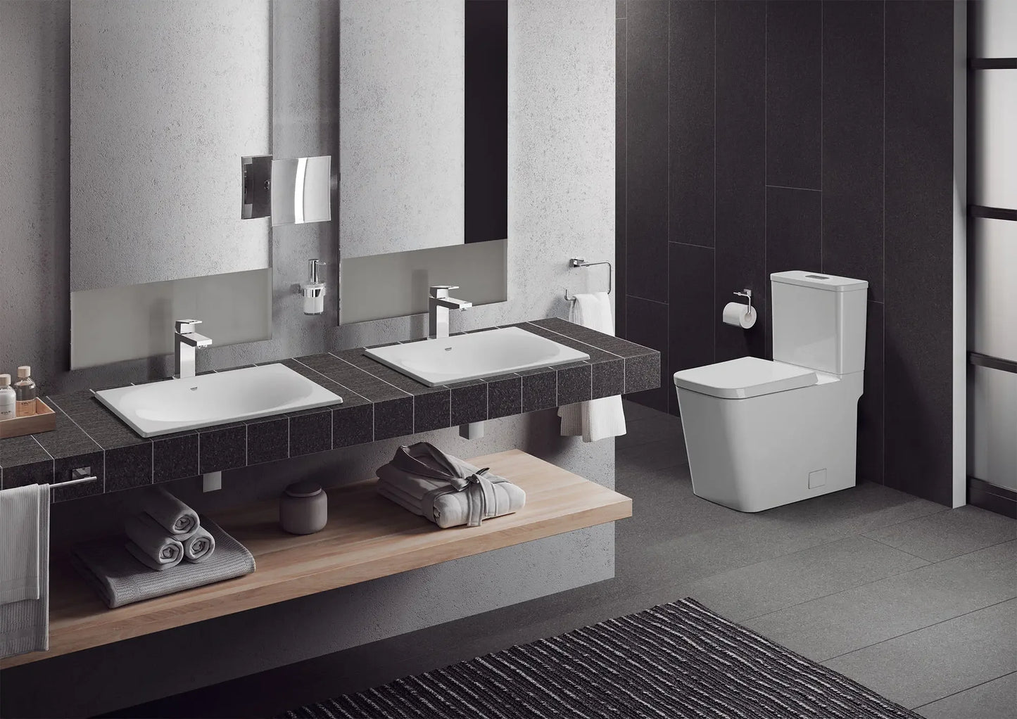 Grohe Eurocube Two-Piece Right Height Elongated Single Flush Toilet 1.28 GPF