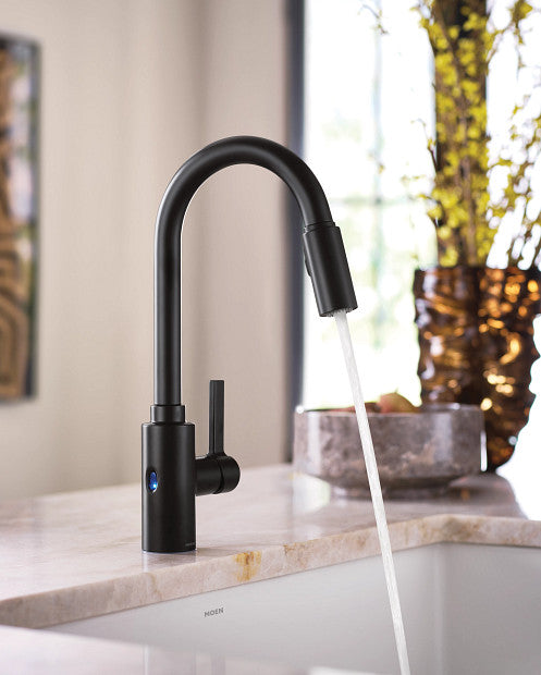 Moen Genta LX MotionSense Wave One-Handle High Arc Pulldown Kitchen Faucet