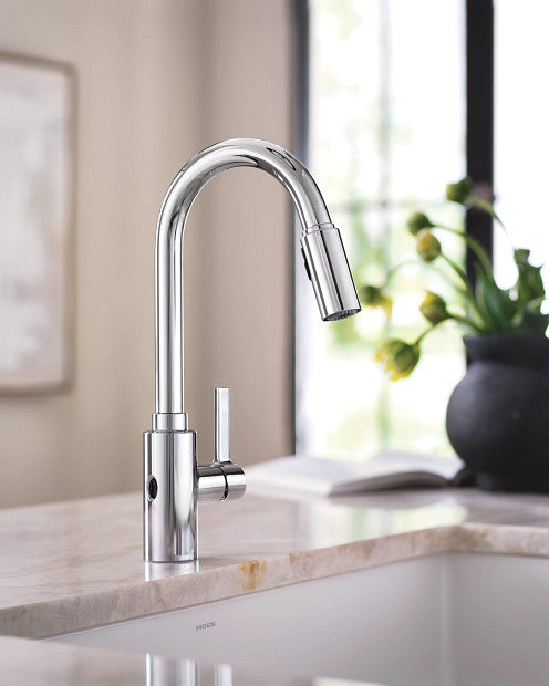 Moen Genta LX MotionSense Wave One-Handle High Arc Pulldown Kitchen Faucet