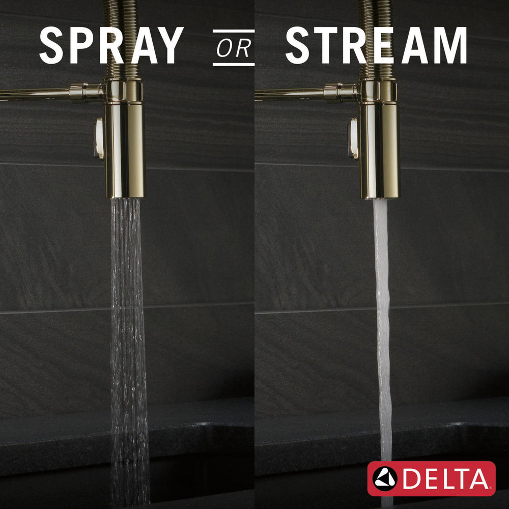 Delta Trinsic Single-Handle Pull-Down Spring Kitchen Faucet - 9659