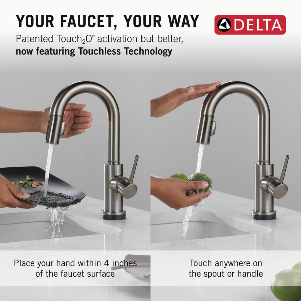 Delta Trinsic Touch2O Bar / Prep Faucet with Touchless Technology - 9959TL