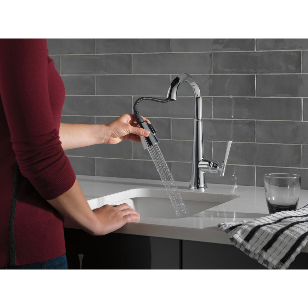 Delta Emmeline Single Handle Pull Down Bar/Prep Faucet - 9982