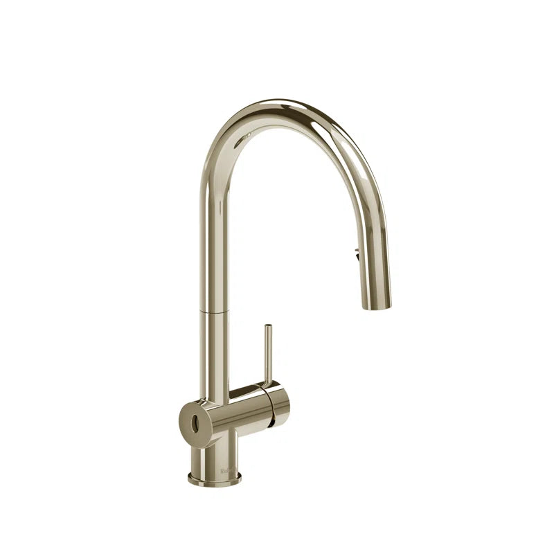 Riobel Azure Pull-Down Touchless Kitchen Faucet With C-Spout Dual Spray 1.5 GPM