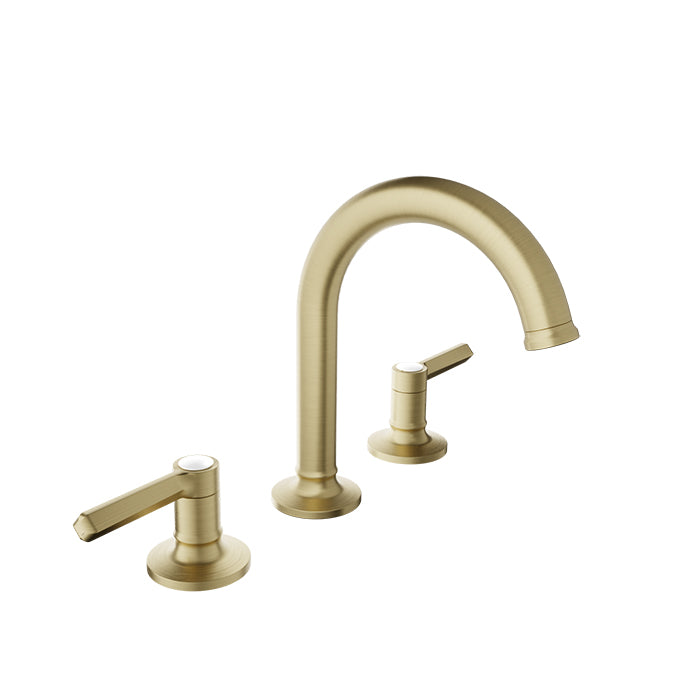 Baril Beaumont B20 8" C/C Lavatory Faucet, Drain Included 1.2 GPM - Lever Handles