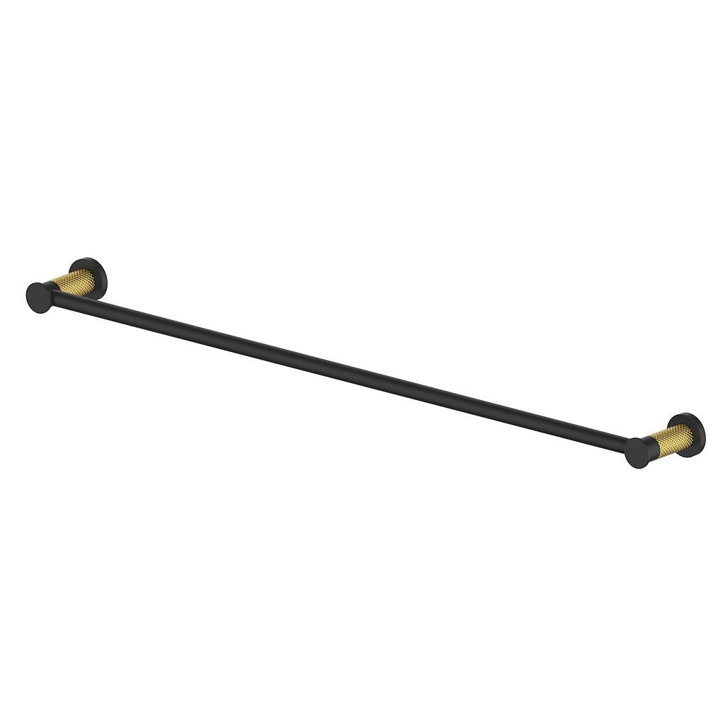 Vogt Drava 24" Single Towel Bar in Brushed Gold / Matte Black - BA.0408.BGB