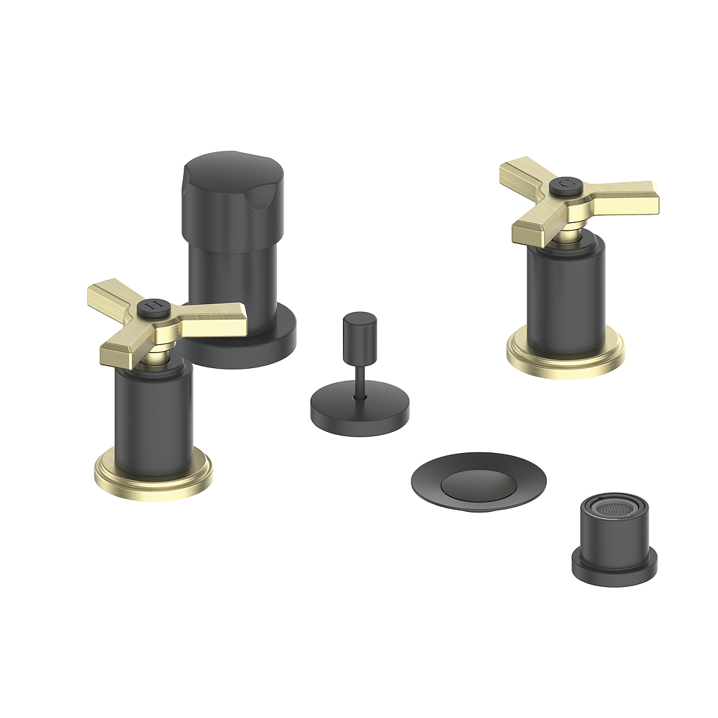 Vogt Zehn Bidet Faucet in Brushed Gold & Matte Black – BF.Z3.3000.BGB