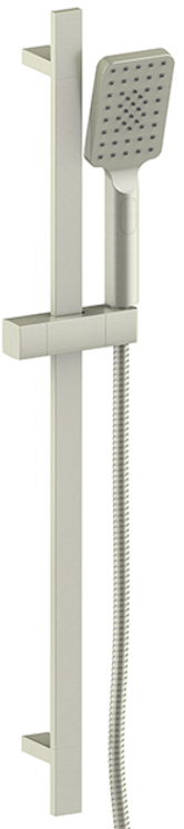 Vogt Kapfenberg Sliding Shower Bar with 3-Function Hand Shower BH.01.03 in Brushed Nickel