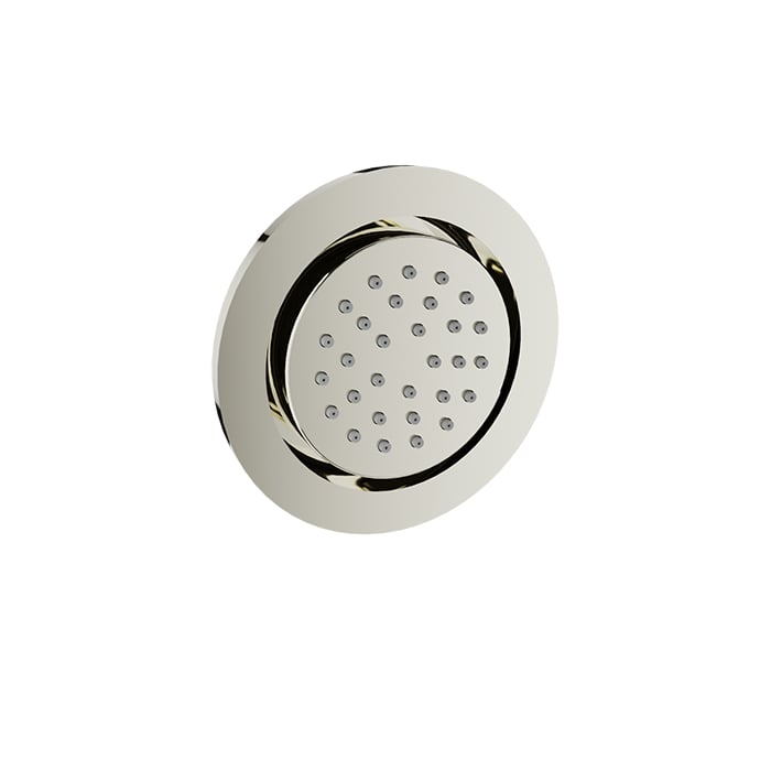 Baril Round Built-In Lateral Body Jet - Polished Nickel