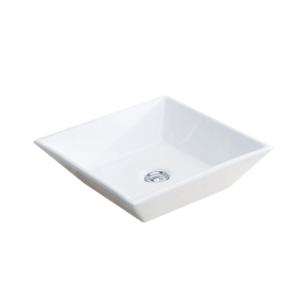 Vogt Alland Vitreous China Vessel Sink in Glossy White - BS.1616.A23-60