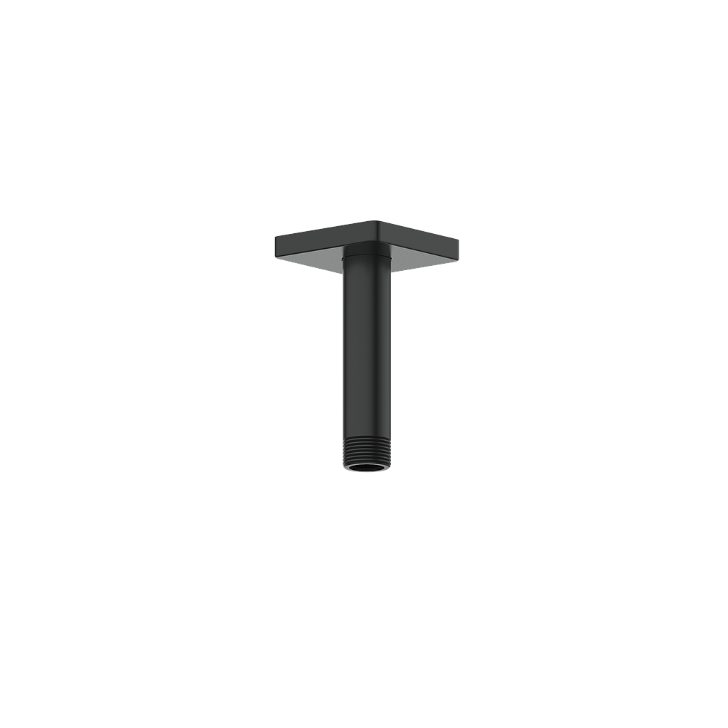 Vogt Square 4 inch Ceiling-Mount Shower Arm CA.01.04 in Matte Black