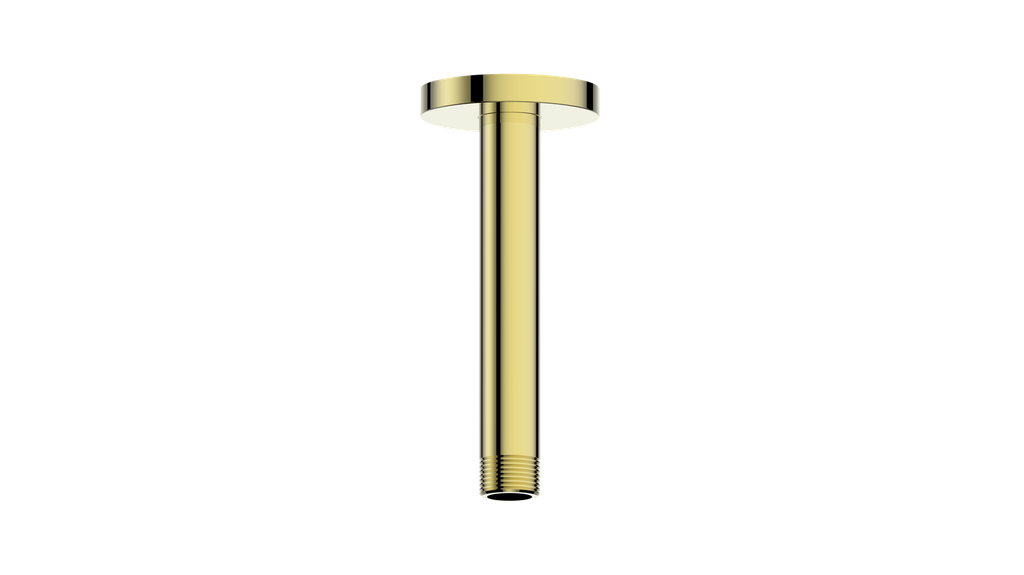 Vogt Round 6 inch Ceiling-Mount Shower Arm CA.02.06 in Brushed Gold