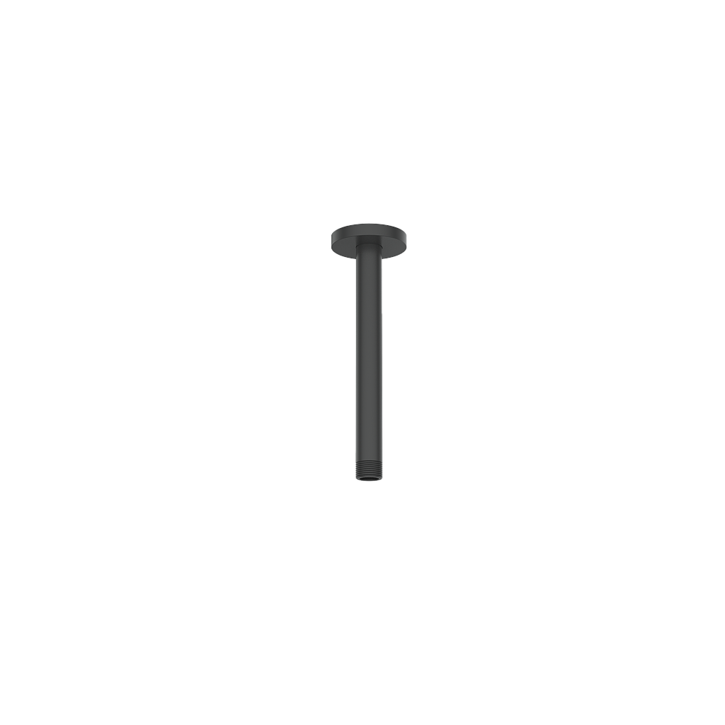 Vogt Round 8 inch Ceiling-Mount Shower Arm CA.02.08 in Matte Black