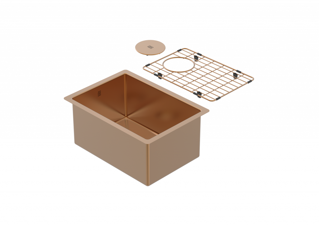 Zomodo Cayman PearlArc Rio Bronze 18" x 13" Bar/Prep Kitchen Sink Kit - CAC279-RB