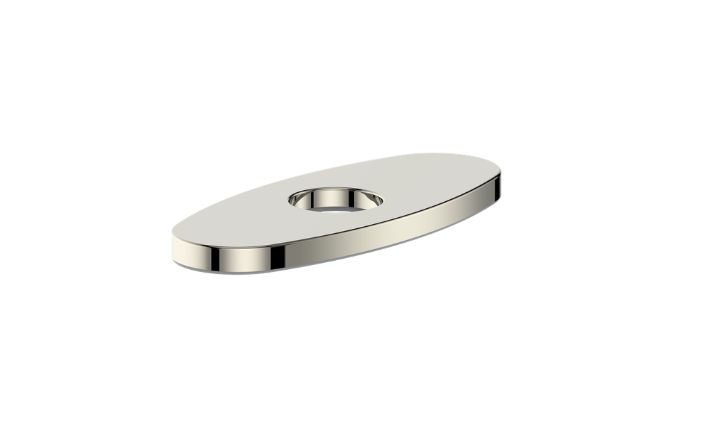 Vogt Oval Cover Plate for Lavatory Faucet in Polished Nickel - CP.02.06.PN