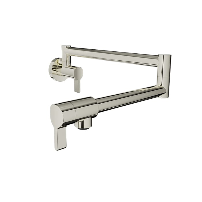 Baril Vision Wall-Mounted Pot Filler - Polished Nickel