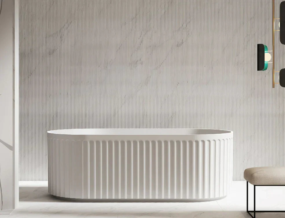 Kodaen Doric Oval One-Piece Free-Standing Bathtub