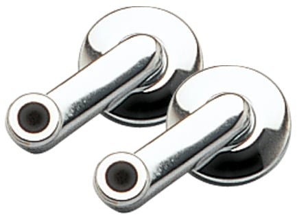 Baril Pair of Eccentric Couplers for Wall-Mounted Tub Faucet - EXC-6014-02 - Polished Chrome