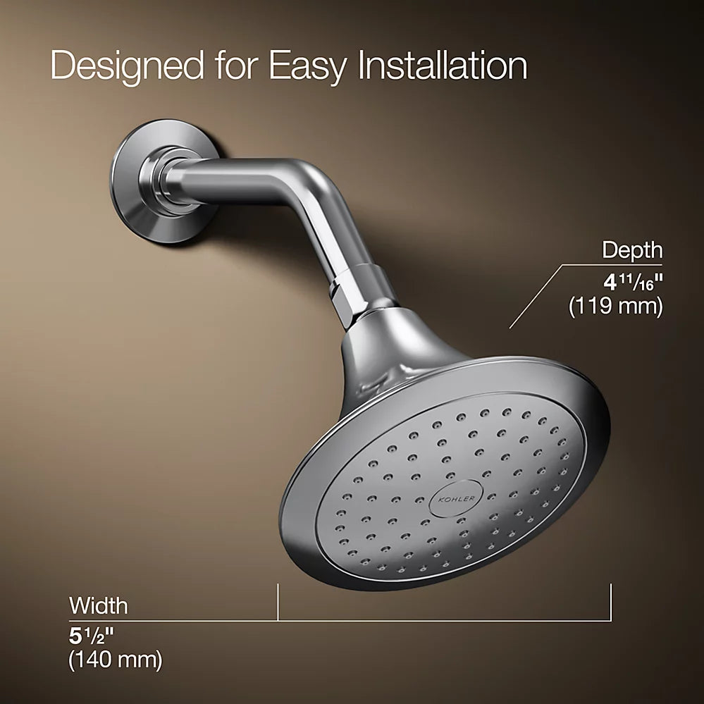 Kohler Forté Single-Function Shower-Head, 2.5 GPM