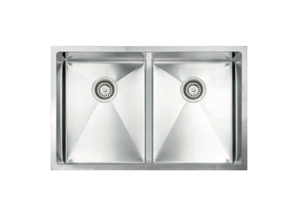 Vogt Mödling 18-Gauge Undermount Low-Divide Double-Bowl Stainless Steel Kitchen Sink with Bottom Grid - KS.3018.ML18R-63