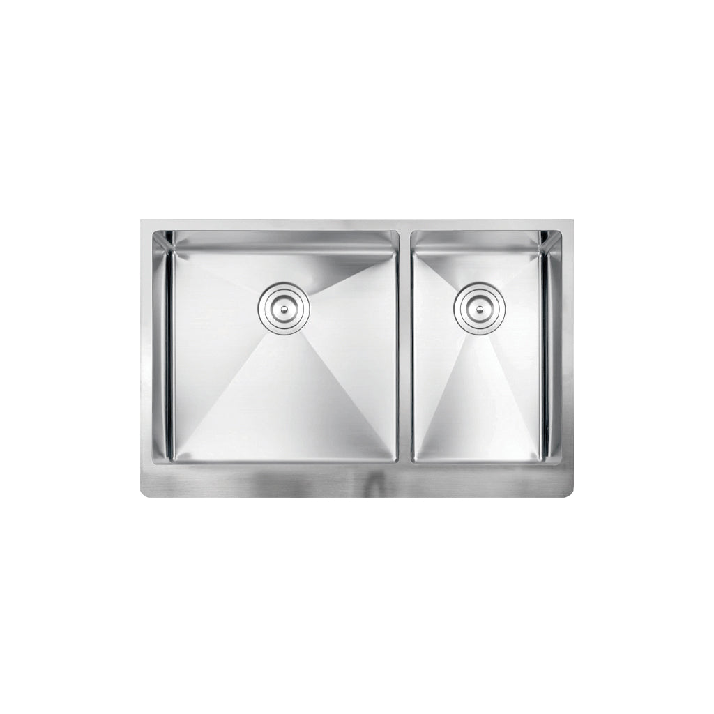 Vogt Pölten 16-Gauge Undermount Double-Bowl Stainless Steel Kitchen Sink - KS.3319.P16R-62