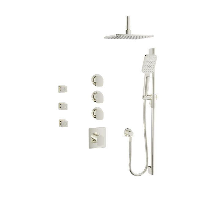 Baril Petite B04 Complete Thermostatic Shower Kit 6" Ceiling Arm - PRR-3950-04