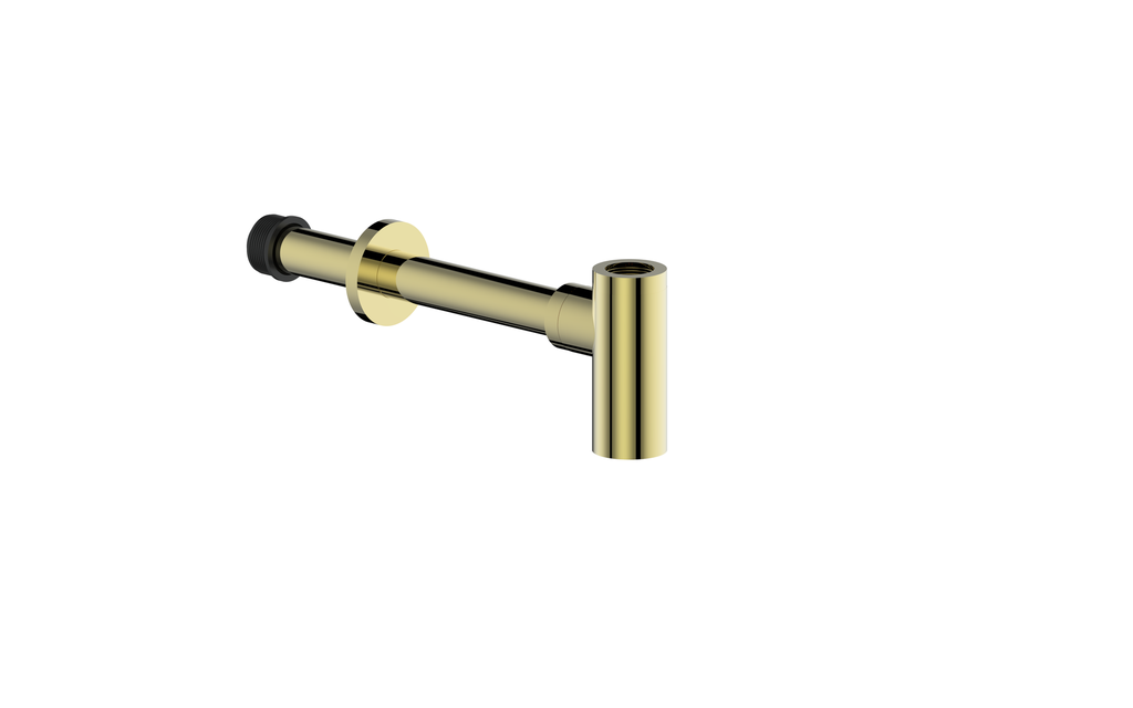 Vogt Round P-Trap in Brushed Gold - PT.02.BG