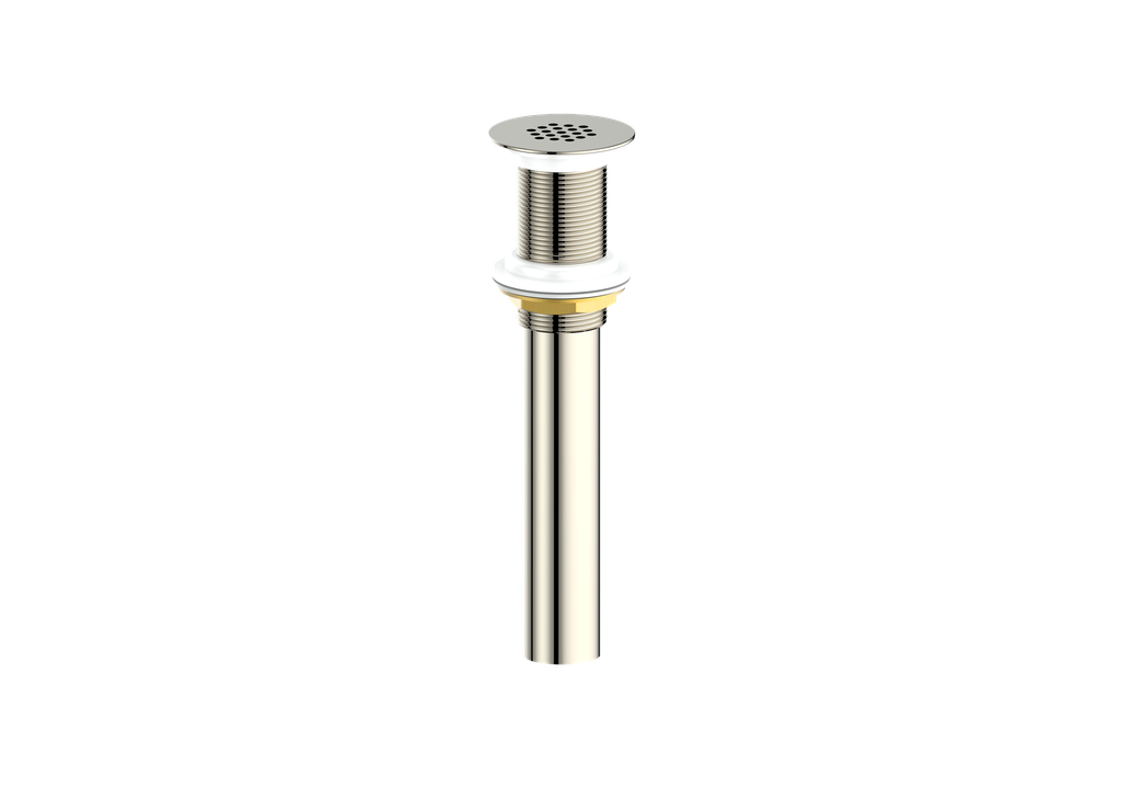 Vogt Grid Drain Without Overflow in Polished Nickel - PU.400.PN