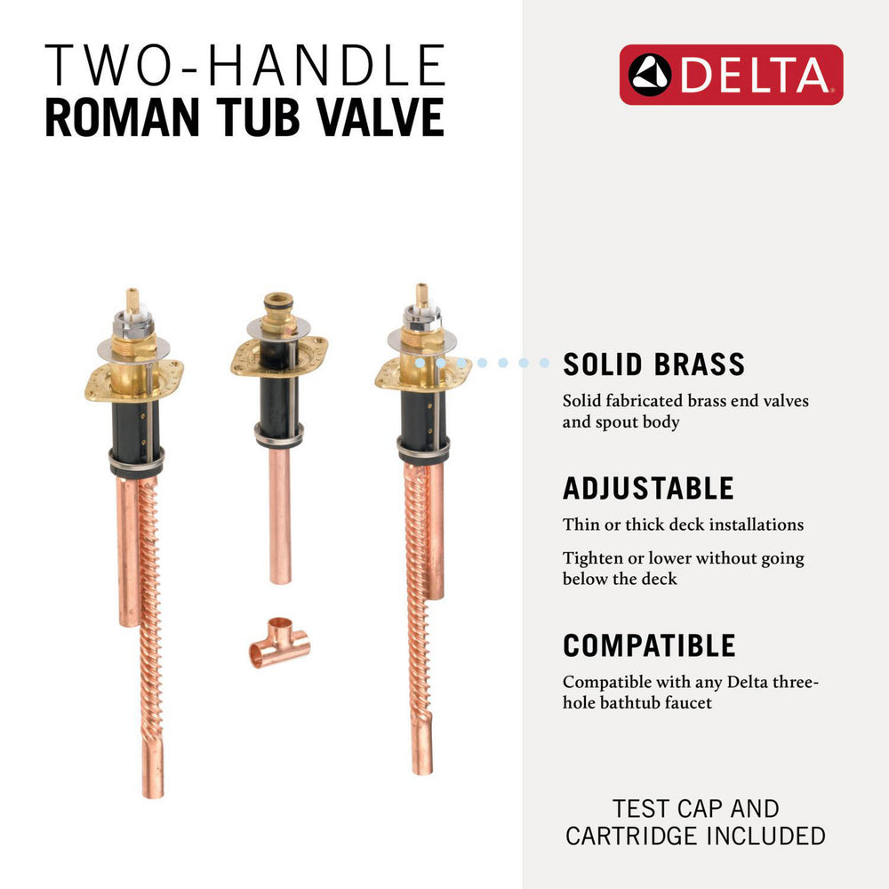 Delta Flexible Rough-In For 3-Hole Two-Handle Roman Tub Faucet - R2707