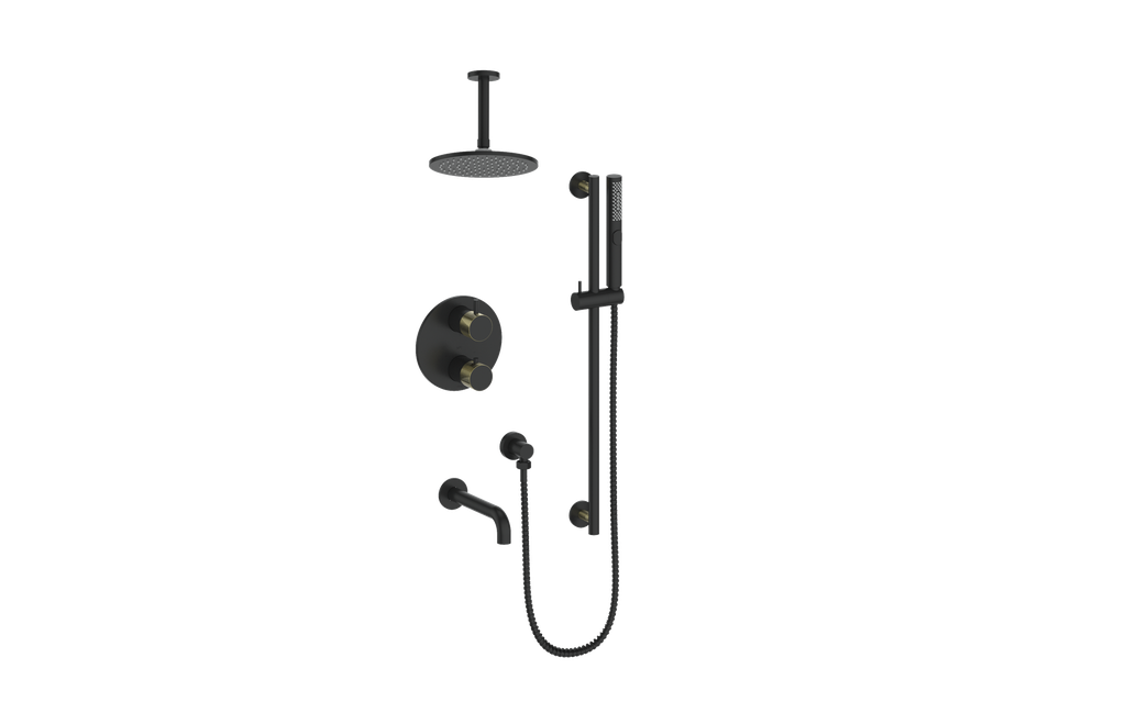 Vogt Drava 3-Way Thermostatic Shower System Trim Only