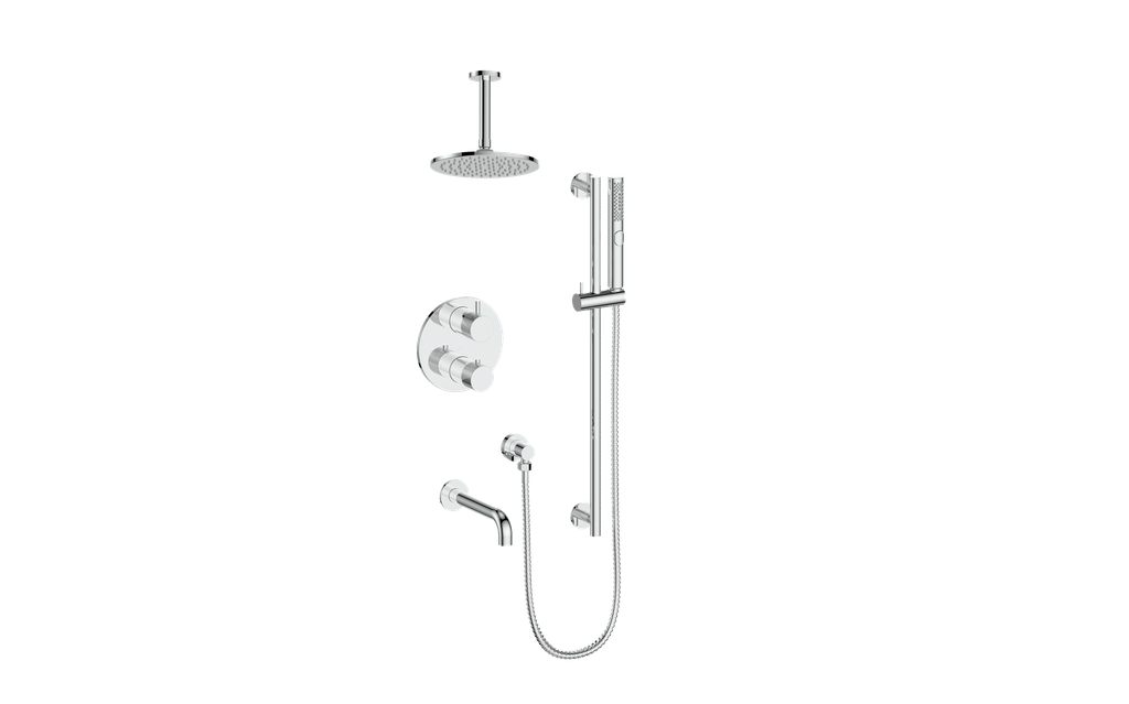 Vogt Drava 3-Way Thermostatic Shower System Trim Only
